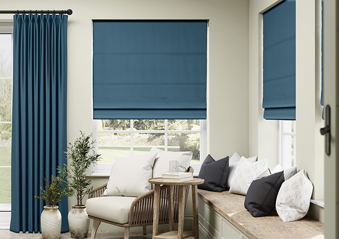 Windermere, Peacock - Roman Blind - Image 3